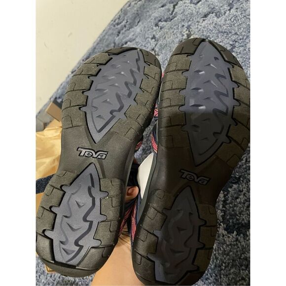 TEVA TIRRA WOMEN SPORT SANDALS PALMS INDIGO/ ROSE VIOLET US 11 NEW - Picture 5 of 8